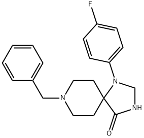 8-benzyl-1-(4-fluorophenyl)-1,3,8-triazaspiro[4,5]decan-4-one 구조식 이미지