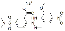 sodium 5-[(dimethylamino)sulphonyl]-2-[3-(2-methoxy-4-nitrophenyl)-1-methyltriazen-2-yl]benzoate 구조식 이미지