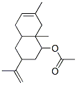 1,2,3,4,4a,5,8,8a-octahydro-7,8a-dimethyl-3-(1-methylvinyl)-1-naphthyl acetate 구조식 이미지