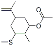 2-methyl-3-(methylthio)-5-(1-methylvinyl)cyclohexyl acetate 구조식 이미지