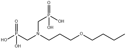 [[(3-butoxypropyl)imino]bis(methylene)]bisphosphonic acid  구조식 이미지