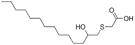 [(2-hydroxytetradecyl)thio]acetic acid 구조식 이미지