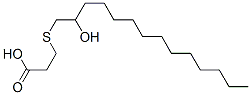 3-[(2-hydroxytetradecyl)thio]propionic acid Structure