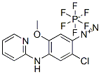 2-chloro-5-methoxy-4-(2-pyridylamino)benzenediazonium hexafluorophosphate 구조식 이미지