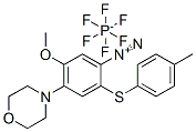 5-methoxy-4-(morpholin-4-yl)-2-[(p-tolyl)thio]benzenediazonium hexafluorophosphate 구조식 이미지