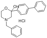 2-[1,1'-BIPHENYL]-4-YL-4-(PHENYLMETHYL)-2-MORPHOLINOL HYDROCHLORIDE Structure