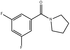 Methanone, (3,5-difluorophenyl)-1-pyrrolidinyl- Structure