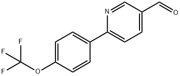 6-[4-(TrifluoroMethoxy)phenyl]-3-pyridinecarbaldehyde 구조식 이미지