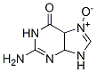 6H-Purin-6-one,  2-amino-1,4,5,9-tetrahydro-,  7-oxide Structure