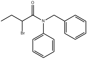 N-벤질-2-브로모-N-페닐부탄아미드 구조식 이미지