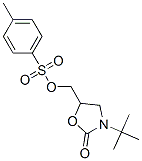 3-(1,1-dimethylethyl)-5-[[[(4-methylphenyl)sulphonyl]oxy]methyl]oxazolidin-2-one 구조식 이미지
