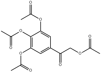 5-(2-아세톡시아세틸)벤젠-1,2,3-트리일트리아세테이트 구조식 이미지