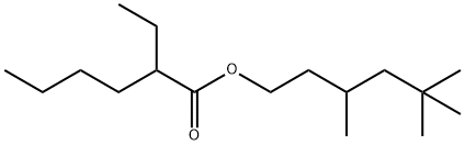 3,5,5-trimethylhexyl 2-ethylhexanoate Structure