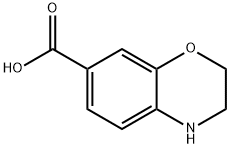 3,4-Dihydro-2H-benzo[1,4]oxazine-7-carboxylic acid Structure