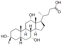 3-iodocholic acid Structure