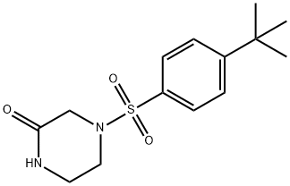 4-(4-tert-butylphenylsulfonyl)piperazin-2-one Structure