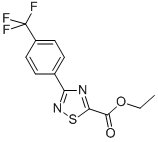 에틸3-(4-(트리플루오로메틸)페닐)-1,2,4-티아디아졸-5-카르복실레이트 구조식 이미지