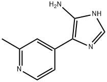 1H-Imidazol-5-amine,  4-(2-methyl-4-pyridinyl)- 구조식 이미지