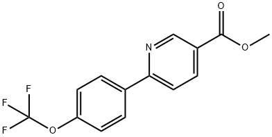 6-(4-트리플루오로메톡시페닐)-니코틴산 구조식 이미지