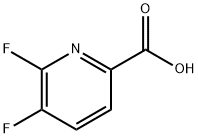5,6-디플루오로피리딘-2-카르복실산 구조식 이미지