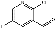 2-CHLORO-5-FLUORO-PYRIDINE-3-CARBALDEHYDE Structure