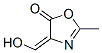 5(4H)-옥사졸론,4-(히드록시메틸렌)-2-메틸- 구조식 이미지