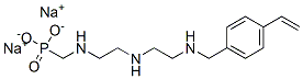 disodium [[[2-[[2-[[(4-vinylphenyl)methyl]amino]ethyl]amino]ethyl]amino]methyl]phosphonate Structure