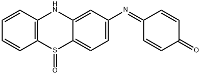 4-(10H-phenothiazin-2-ylimino)cyclohexa-2,5-dien-1-one S-oxide 구조식 이미지