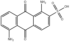 1,5-디아미노-9,10-디히드로-9,10-디옥소안트라센-2-술폰산 구조식 이미지