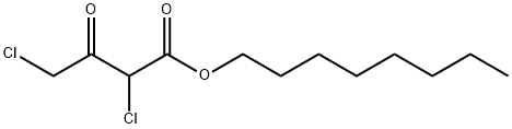 옥틸2,4-디클로로-3-옥소부티레이트 구조식 이미지