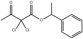 1-페닐에틸2,2-디클로로아세토아세테이트 구조식 이미지