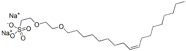 sodium (Z)-2-[2-(octadec-9-enyloxy)ethoxy]ethyl sulphate Structure