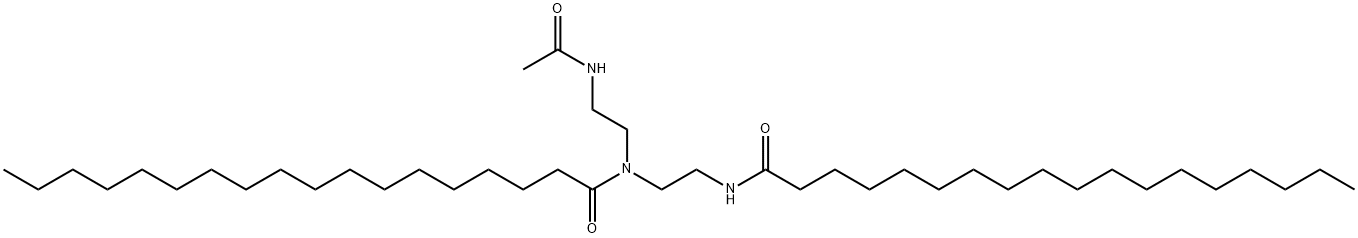 N-[2-(acetylamino)ethyl]-N-[2-(stearoylamino)ethyl]stearamide Structure