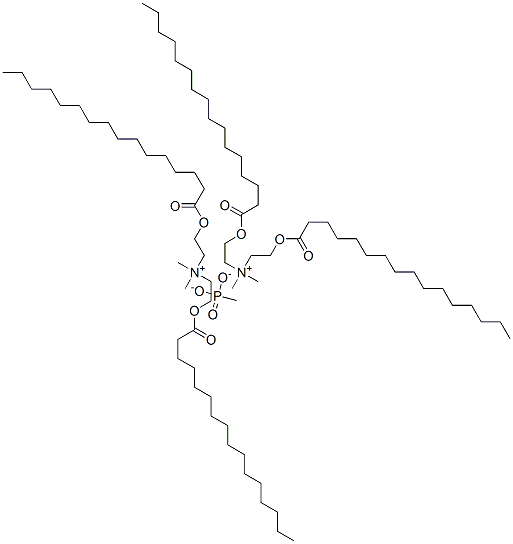 dimethylbis[2-[(1-oxohexadecyl)oxy]ethyl]ammonium methyl phosphonate Structure