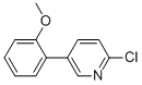 2-CHLORO-5-(2-METHOXYPHENYL)-PYRIDINE 구조식 이미지