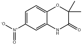 2,2-DIMETHYL-6-NITRO-3,4-DIHYDRO-2H-BENZO[1,4]OXAZINE-ONE 구조식 이미지