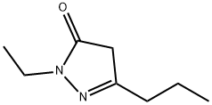 3H-Pyrazol-3-one,  2-ethyl-2,4-dihydro-5-propyl- 구조식 이미지