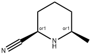 cis-6-Methylpiperidine-2-carbonitrile Structure