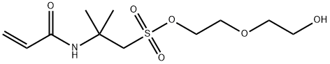 2-(2-hydroxyethoxy)ethyl 2-methyl-2-[(1-oxoallyl)amino]propanesulphonate 구조식 이미지