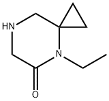 4,7-디아자스피로[2.5]옥탄-5-온,4-에틸- 구조식 이미지