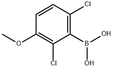 2,6-dichloro-3-Methoxyphenylboronic acid Structure