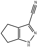 1,4,5,6-TETRAHYDRO-CYCLOPENTAPYRAZOLE-3-CARBONITRILE Structure