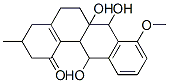 (+)-3,4,5,6,6a,7,12,12a-Octahydro-6a,7,12-trihydroxy-8-methoxy-3-methylbenzo[a]anthracene-1(2H)-one Structure