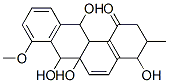 Benz(a)anthracen-1(2H)-one, 3,4,6a,7,12,12a-hexahydro-4,6a,7,12-tetrah ydroxy-8-methoxy-3-methyl- 구조식 이미지