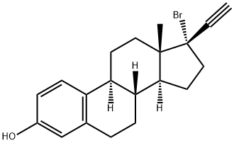 17-bromoethinylestradiol Structure