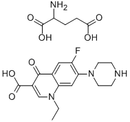 NORFLOXACIN GLUTAMATE Structure