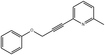 2-methyl-6-(3-phenoxyprop-1-yn-1-yl)pyridine 구조식 이미지