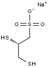 sodium (S)-2,3-dimercaptopropanesulphonate 구조식 이미지