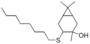 3,7,7-trimethyl-4-(octylthio)bicyclo[4.1.0]heptan-3-ol Structure