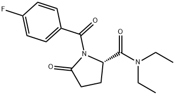 (S)-N,N-diethyl-1-(4-fluorobenzoyl)-5-oxopyrrolidine-2-carboxamide Structure